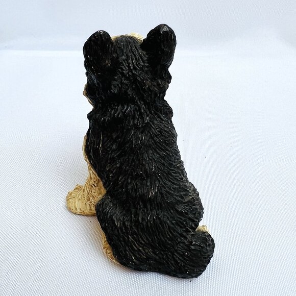 Set of Two Adorable Resin Dog Figurines Sitting and Sleeping Puppies - Picture 5 of 12